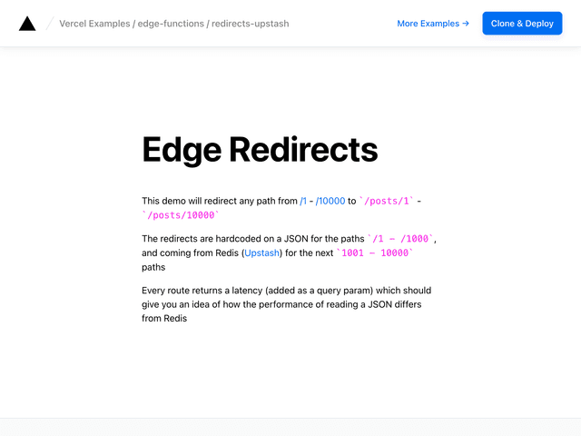 Edge Redirects with Upstash