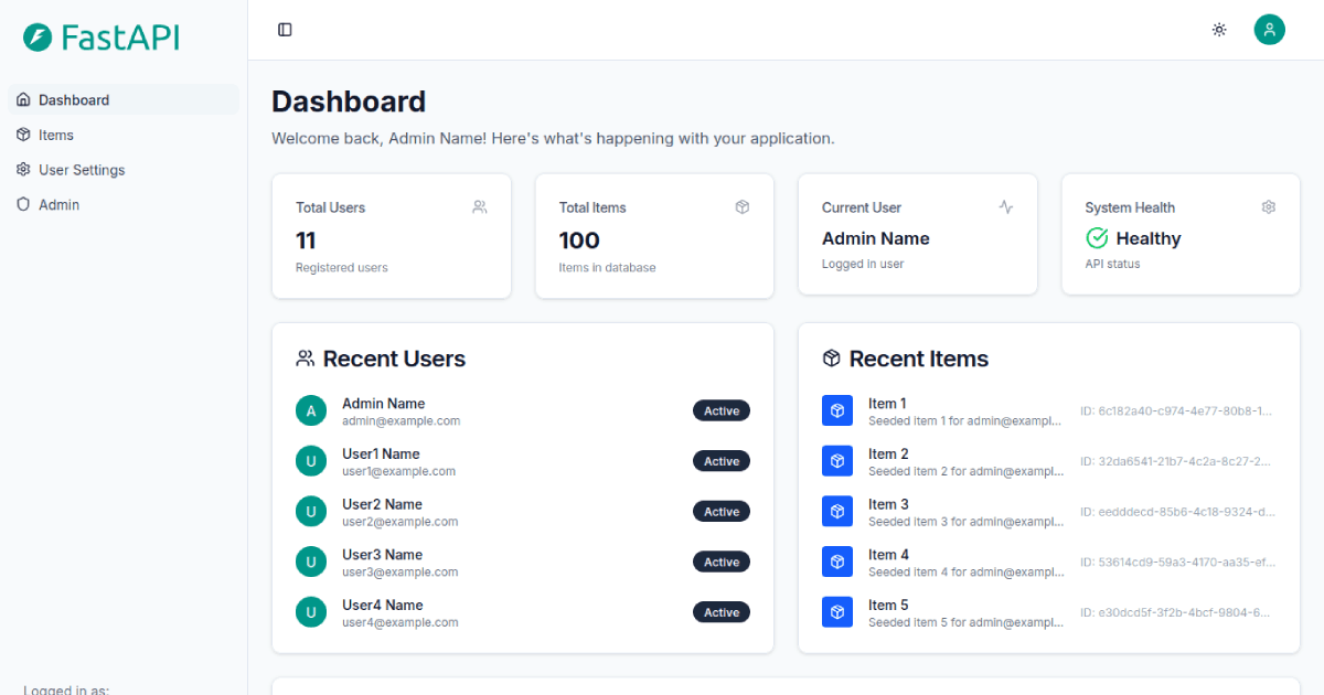 Contentful thumbnail for Full stack FastAPI template Next.js