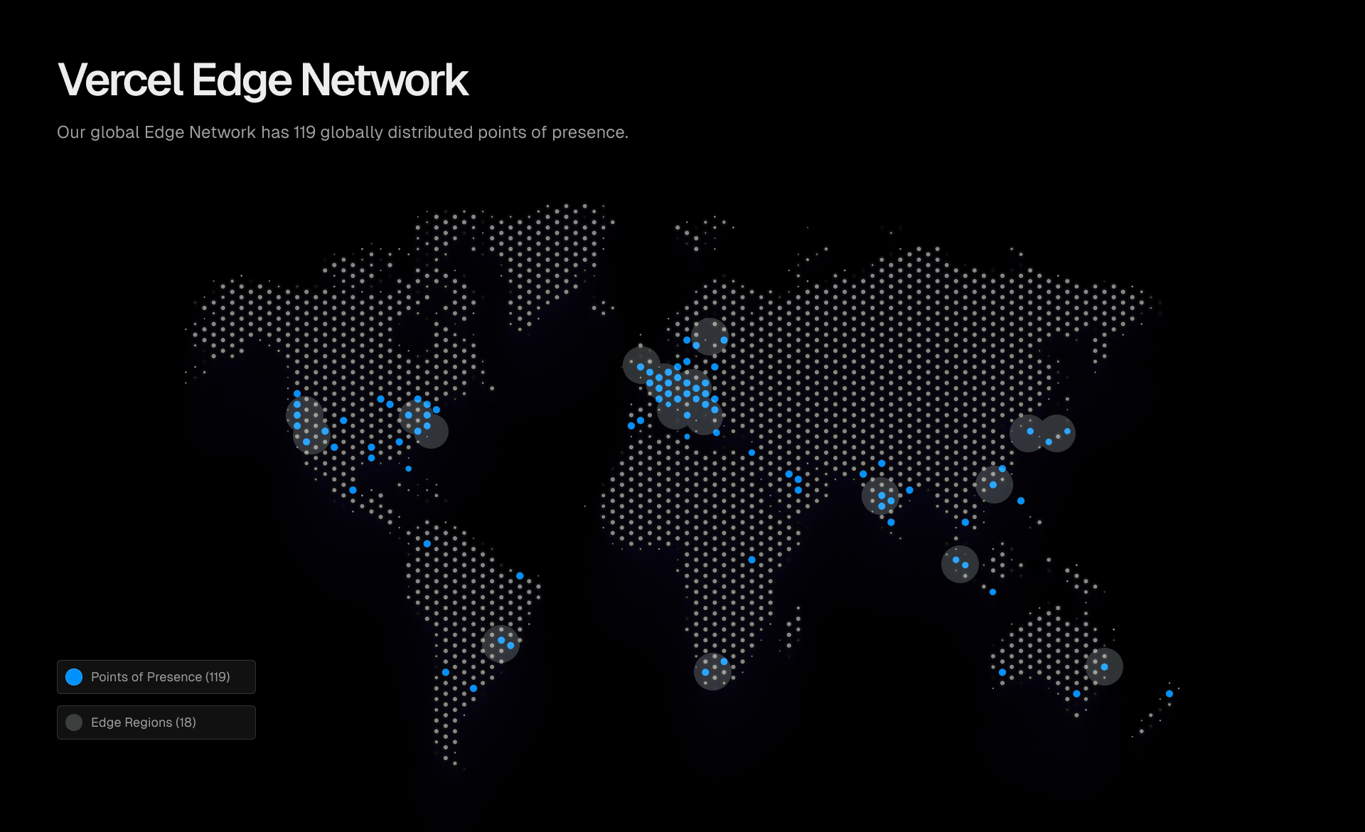 Globally available, the Vercel Edge Network handles high traffic volumes with low latency, delivering fast, reliable application performance