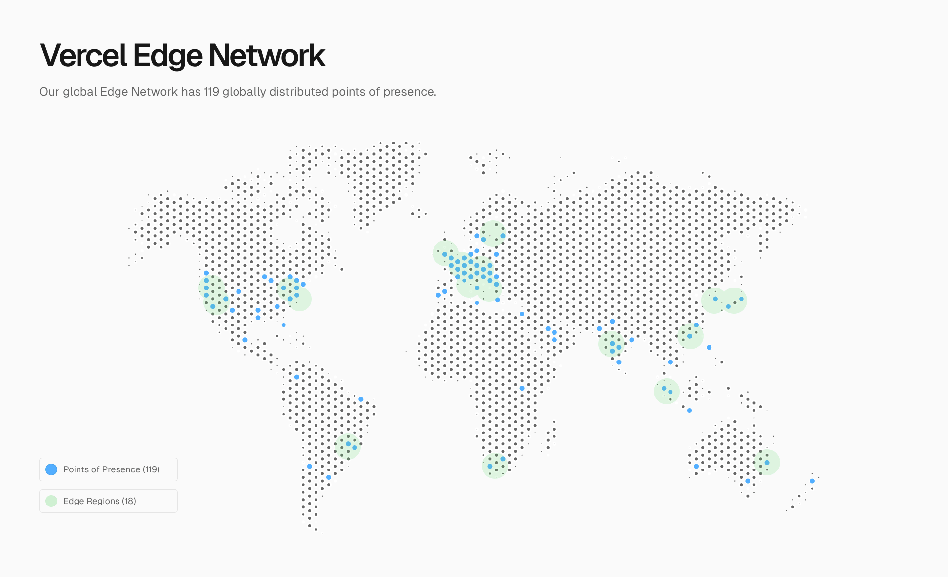 Globally available, the Vercel Edge Network handles high traffic volumes with low latency, delivering fast, reliable application performance